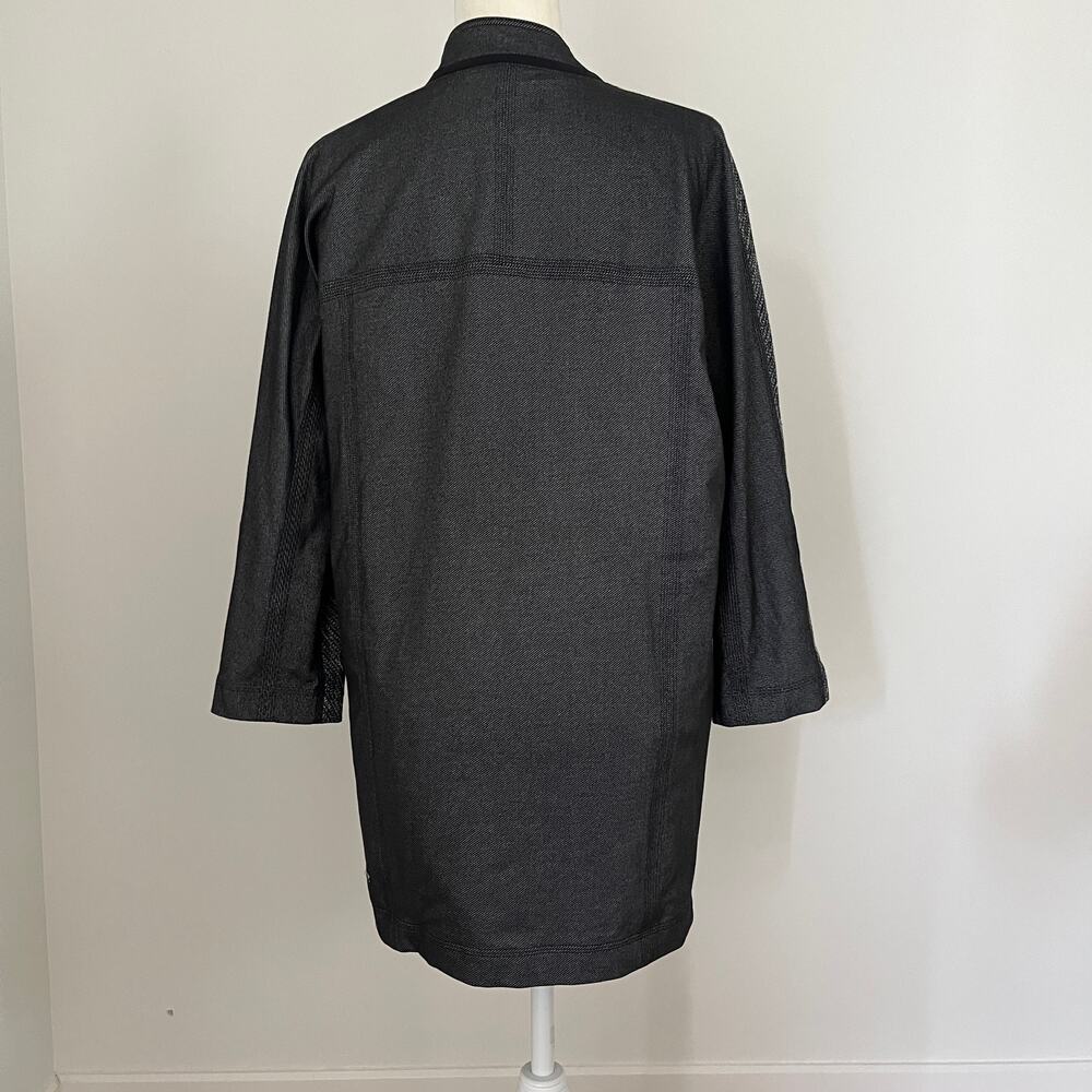 Lululemon Cocoon Car Coat Coco Pique Shine Dot Black XS - Picture 8 of 11